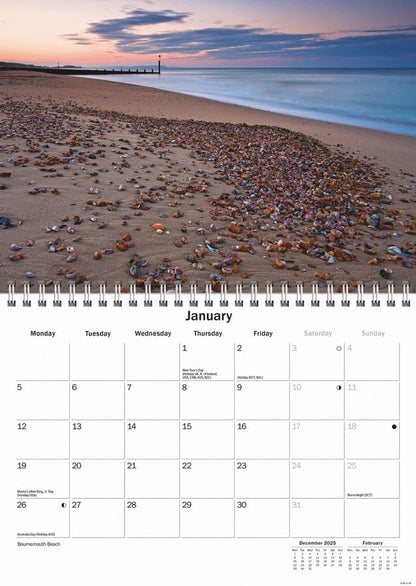 Carousel Worldwide, Bournemouth & Poole 2026 A5 Wall Calendar