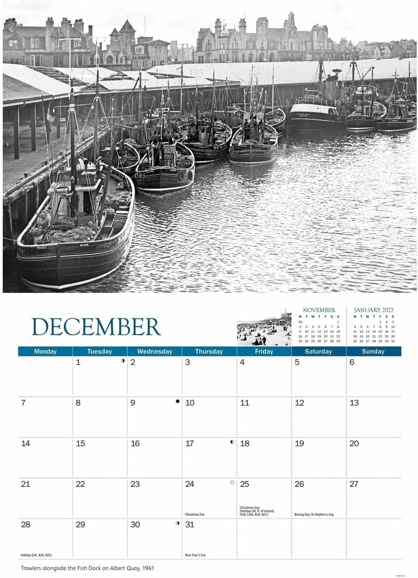 Carousel Worldwide, Aberdeen Memories 2026 A4 Wall Calendar