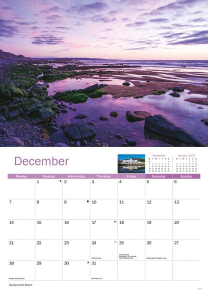 Carousel Worldwide, Bude 2026 A4 Wall Calendar
