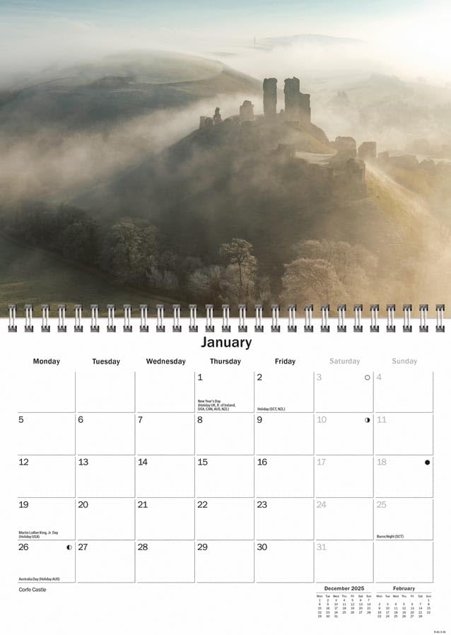 Carousel Worldwide, Dorset 2026 A5 Wall Calendar