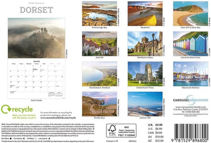 Carousel Worldwide, Dorset 2026 A5 Wall Calendar