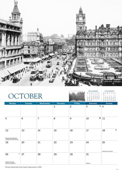 Carousel Worldwide, Edinburgh Memories 2026 A4 Wall Calendar