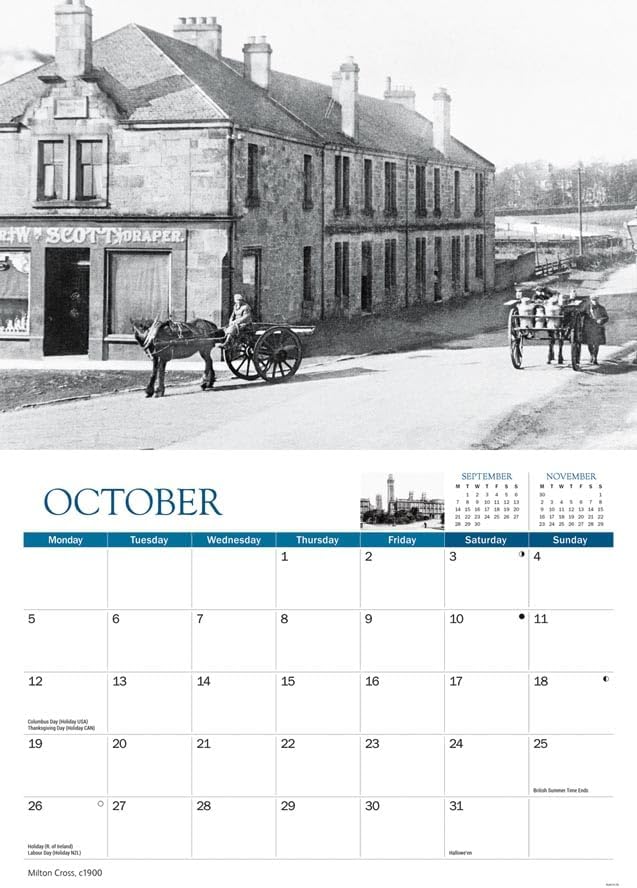Carousel Worldwide, Glasgow Memories 2026 A4 Wall Calendar