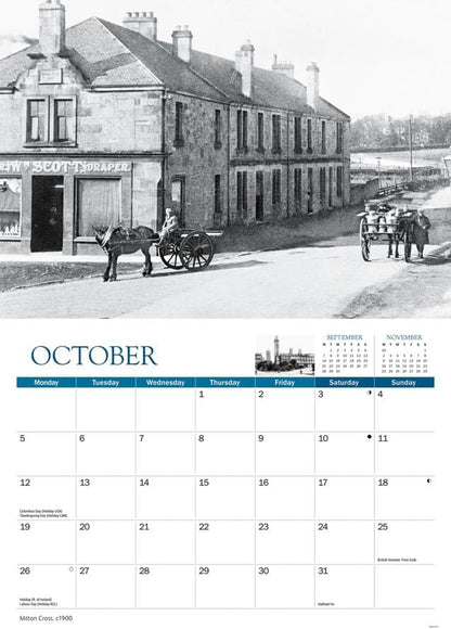 Carousel Worldwide, Glasgow Memories 2026 A4 Wall Calendar