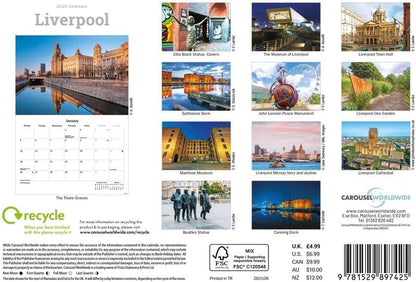 Carousel Worldwide, Liverpool 2026 A5 Wall Calendar