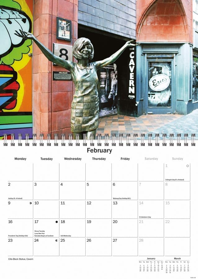 Carousel Worldwide, Liverpool 2026 A5 Wall Calendar