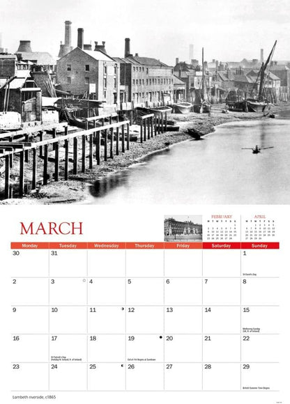 Carousel Worldwide, Nostalgic London 2026 A4 Wall Calendar