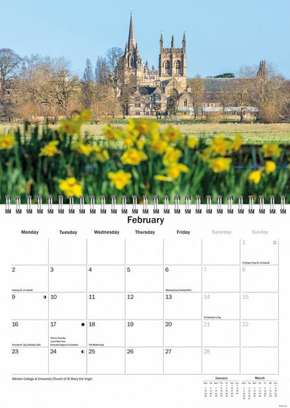 Carousel Worldwide, Oxford 2026 A5 Wall Calendar
