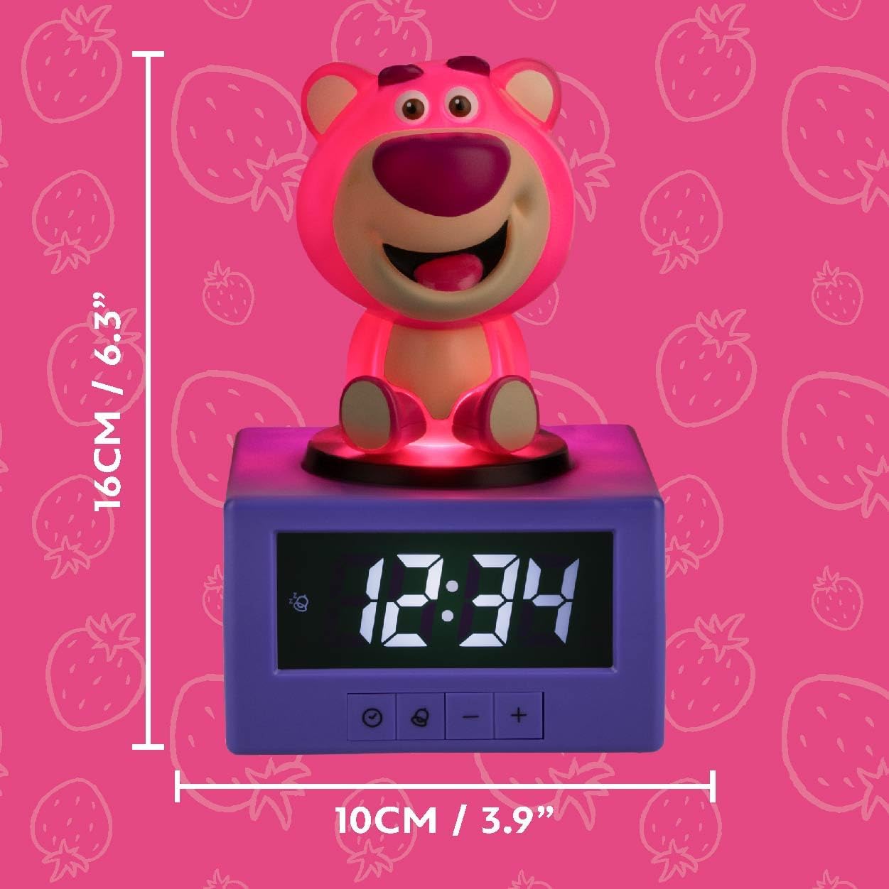Paladone Alarm Clock, Pink, Small