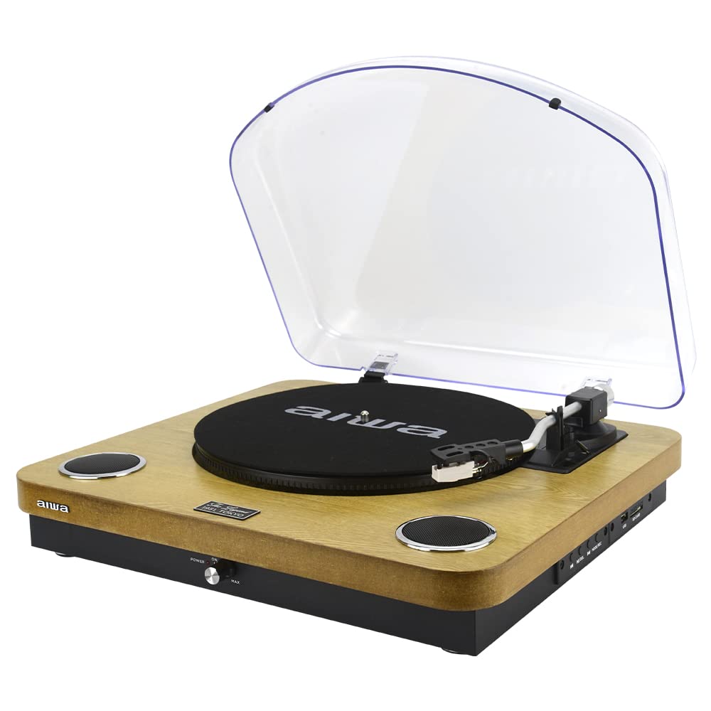 Aiwa: Giradischi Bluetooth, 3 Velocita, Radio Fm, Sd E Usb. Gbtur-120Wdmkii