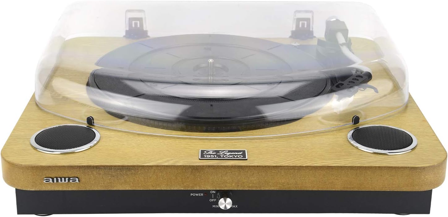 Aiwa: Giradischi Bluetooth, 3 Velocita, Radio Fm, Sd E Usb. Gbtur-120Wdmkii