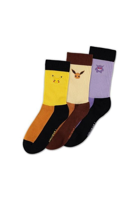 Pokémon Chaussettes multicolores pour homme Fan-Merch, Gaming