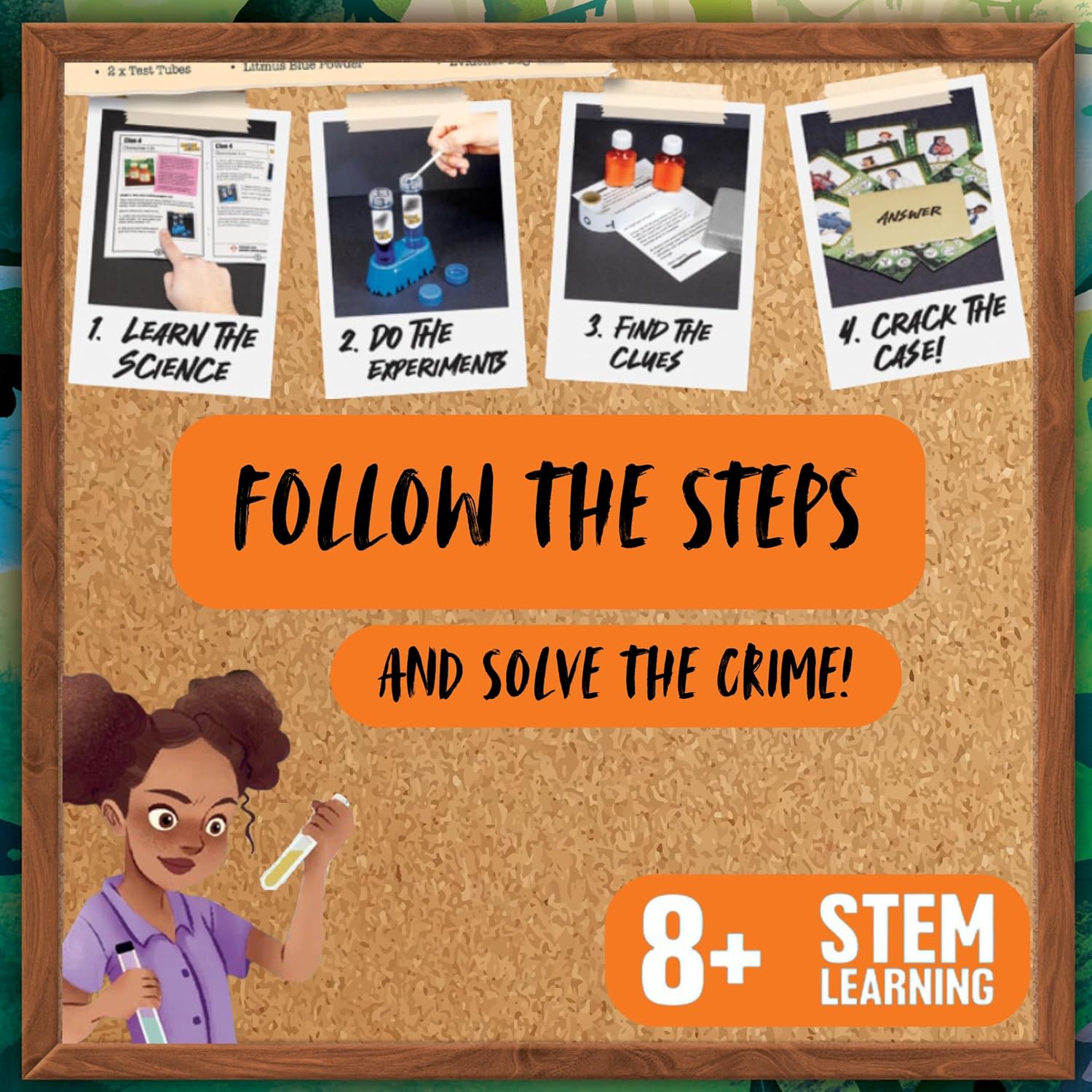 Galt Unlock Science - Fire Fire! Kit para niños a Partir de 8 años, Juego de experimentos científicos Stem y Divertido Juego de resolución de crímenes, Juego de Misterio para niños, aprende Ciencia