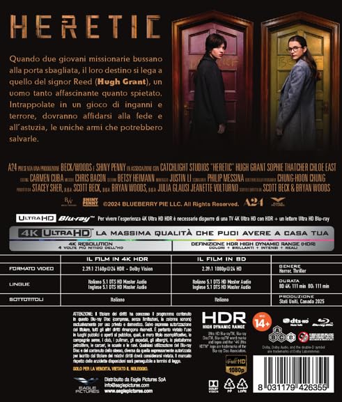 Heretic - 4K (Bd 4K + Bd Hd