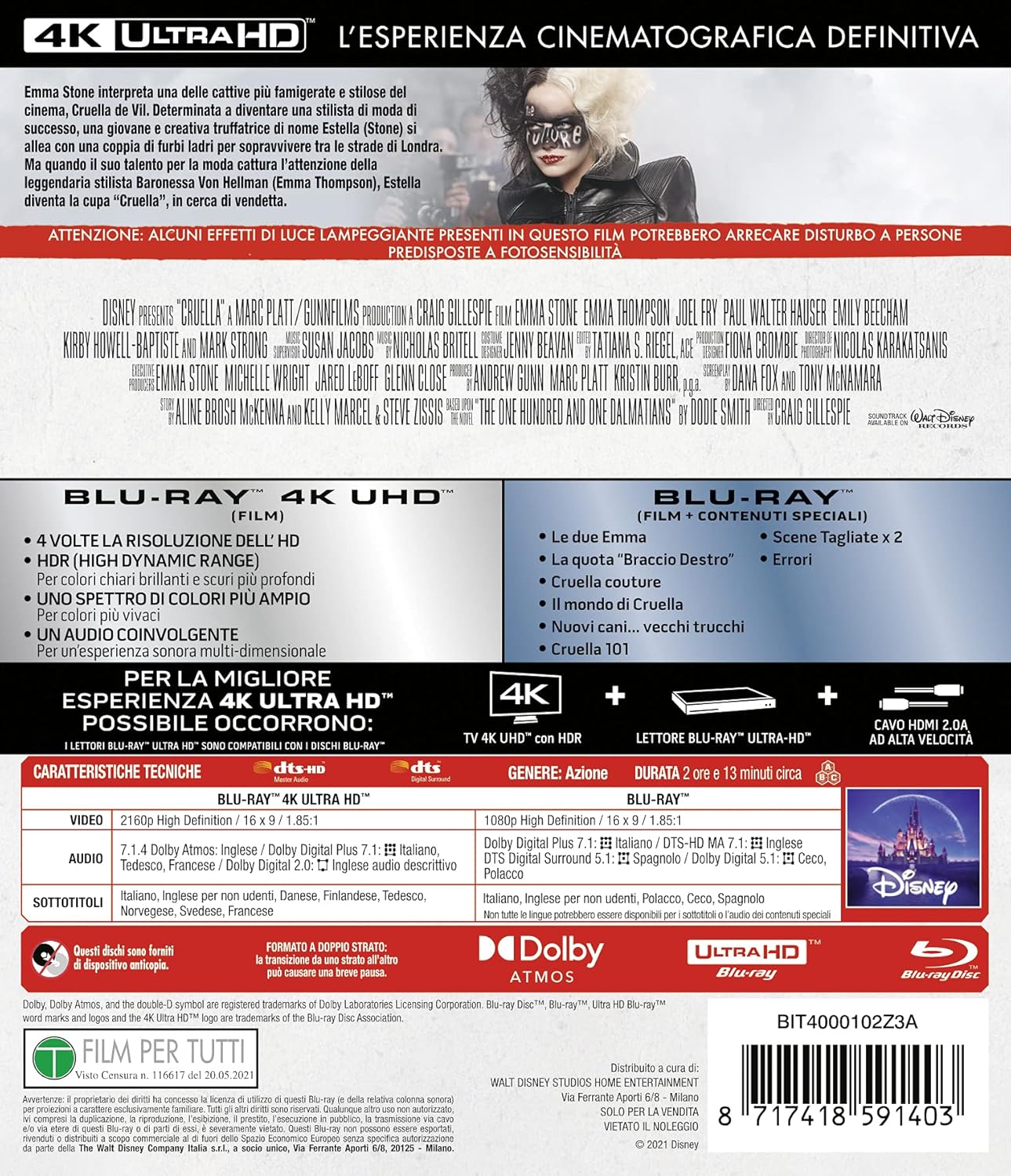 Crudelia (2 Blu Ray