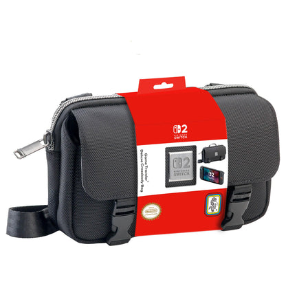 RDS - Licensed Nintendo Switch 2, Nintendo Switch OLED, & Nintendo Switch, Game Traveler Deluxe Horizontal Crossbody Bag – Holds Nintendo System and Accessories