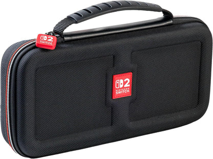 RDS - Officially Licensed Nintendo Switch 2, Nintendo Switch OLED & Nintendo Switch Systems Game Traveler Deluxe Case – Holds 12 Game Cards & microSD Card Case Holds 2pcs & Each Holds 2 microSD Cards