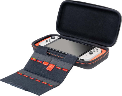 RDS - Officially Licensed Nintendo Switch 2, Nintendo Switch OLED & Nintendo Switch Systems Game Traveler Deluxe Case – Holds 12 Game Cards & microSD Card Case Holds 2pcs & Each Holds 2 microSD Cards