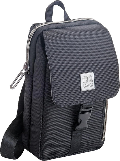 RDS - Licensed Nintendo Switch 2, Nintendo Switch OLED, & Nintendo Switch Traveler Deluxe Vertical Crossbody Bag – Holds Nintendo System and Accessories