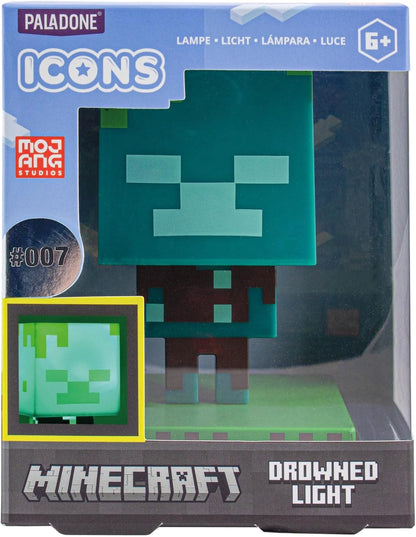 MINECRAFT - Drowned Zombie - Icon Light 3.9inch