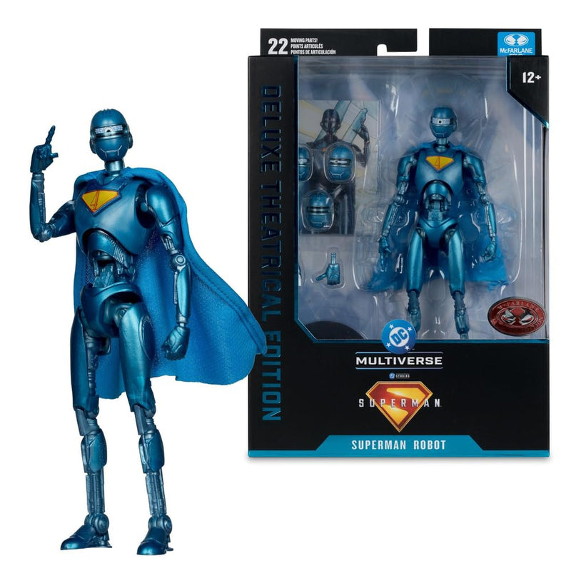 McFarlane Superman (2025) DC Multiverse Deluxe Action Figure Superman Robot (Red Platinum Edition) 18 cm