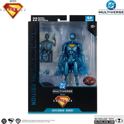 McFarlane Superman (2025) DC Multiverse Deluxe Action Figure Superman Robot (Red Platinum Edition) 18 cm