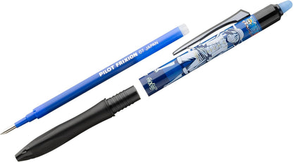 PILOT x ONE PIECE - Collector's Set of 3 Frixion Ball + 3 Frixion Ball Plus + 4 Stickers - Erasable Pens - Limited Edition One Piece - Refillable Inline Skates - Black, Blue, Red - Medium Tip
