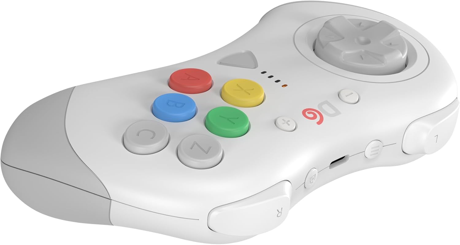 Retro Fighters D6 Dreamcast Wireless Controller for Switch/PC/Dreamcast, White