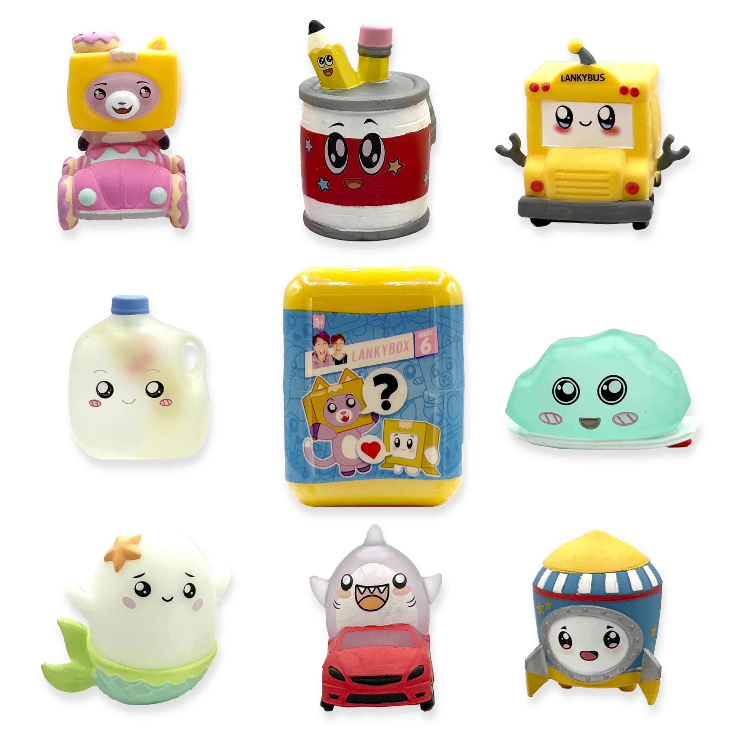 LankyBox Mini Mystery Figures – Series 6, Collectible Mini Figures, Squishy Figures, Officially Licensed Merch, Styles May Vary