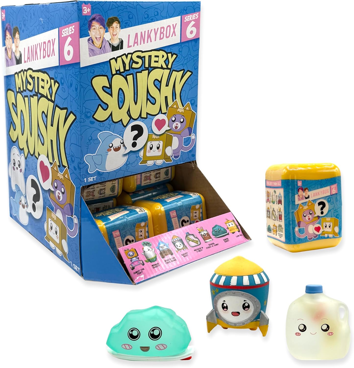 LankyBox Mini Mystery Figures – Series 6, Collectible Mini Figures, Squishy Figures, Officially Licensed Merch, Styles May Vary