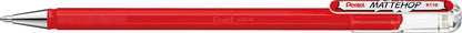 Pentel Mattehop 1.0mm Gel Roller 7pc Wallet - Original Colours