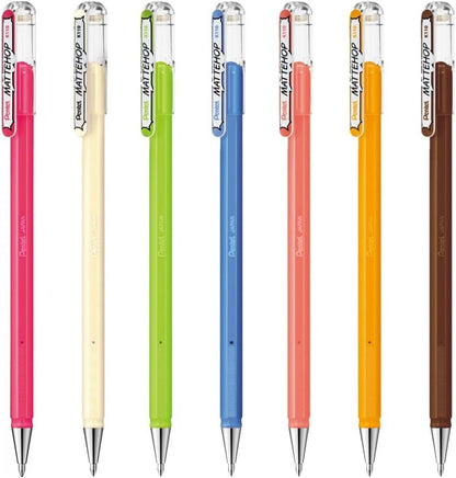 Pentel Arts Mattehop K110 Sweet Colours 1.0mm tip (Pack of 7)