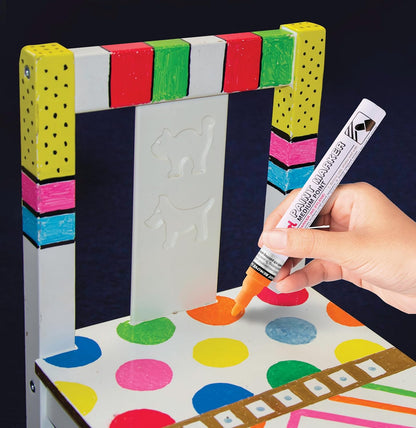 Pentel MMP10 Paint Marker Wallet, Medium 4.5mm Bullet Tip, Standard Colours (8 Marker Pens