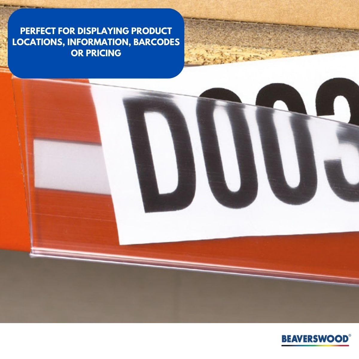 Magnetic Ticket Holder, Metal Label Holder, Magnetic Labels, Large Labels for Storage Boxes - H.25x W.100mm - Pack of 100 - Including Card