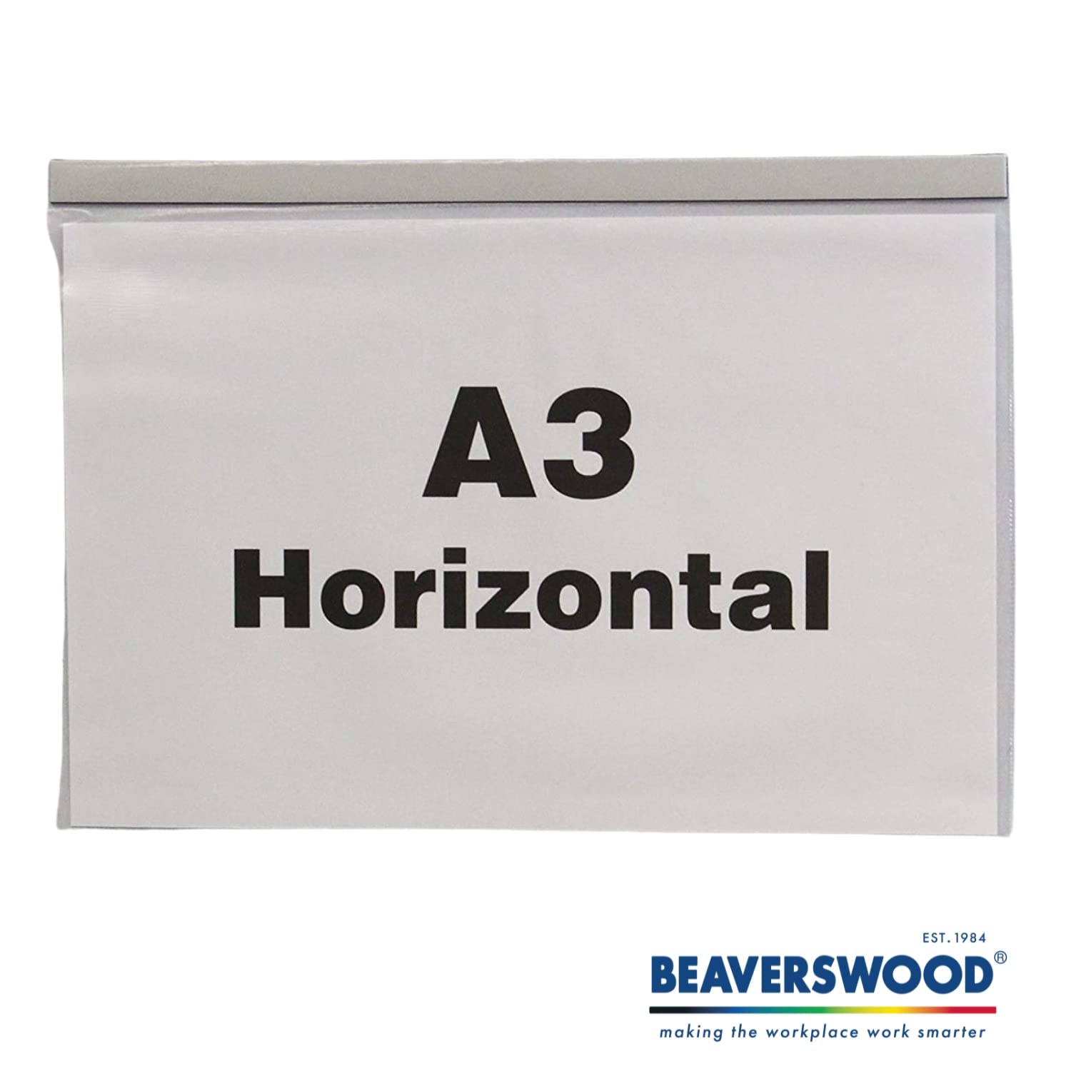 Industrial Strength Clear Pocket, Magnetic, H.316 x W.436mm, A3 Horizontal, Pack of 10 Clear and Durable Presentations, Ideal Rigidity for Everyday Use Display Projects, Protective Shields