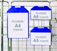 The Products Store WRP5H/10 Magnetic Wrap-Around Pocket A5 148 x 210mm (hxw), Blue