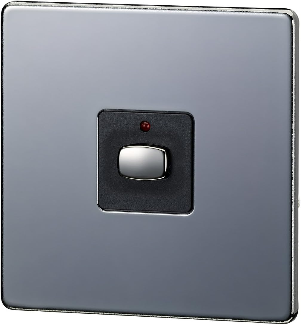 MiHome Smart Black Nickel 1 Gang Dimmer