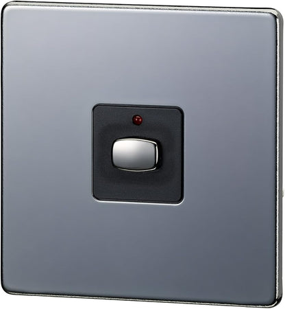MiHome Smart Black Nickel 1 Gang Dimmer