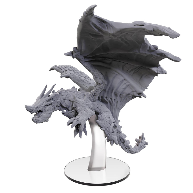WizKids Pathfinder Battles: Adult Adamantine Dragon Boxed Miniature | Dragon Figure | Unpainted | Tabletop RPG Accessory