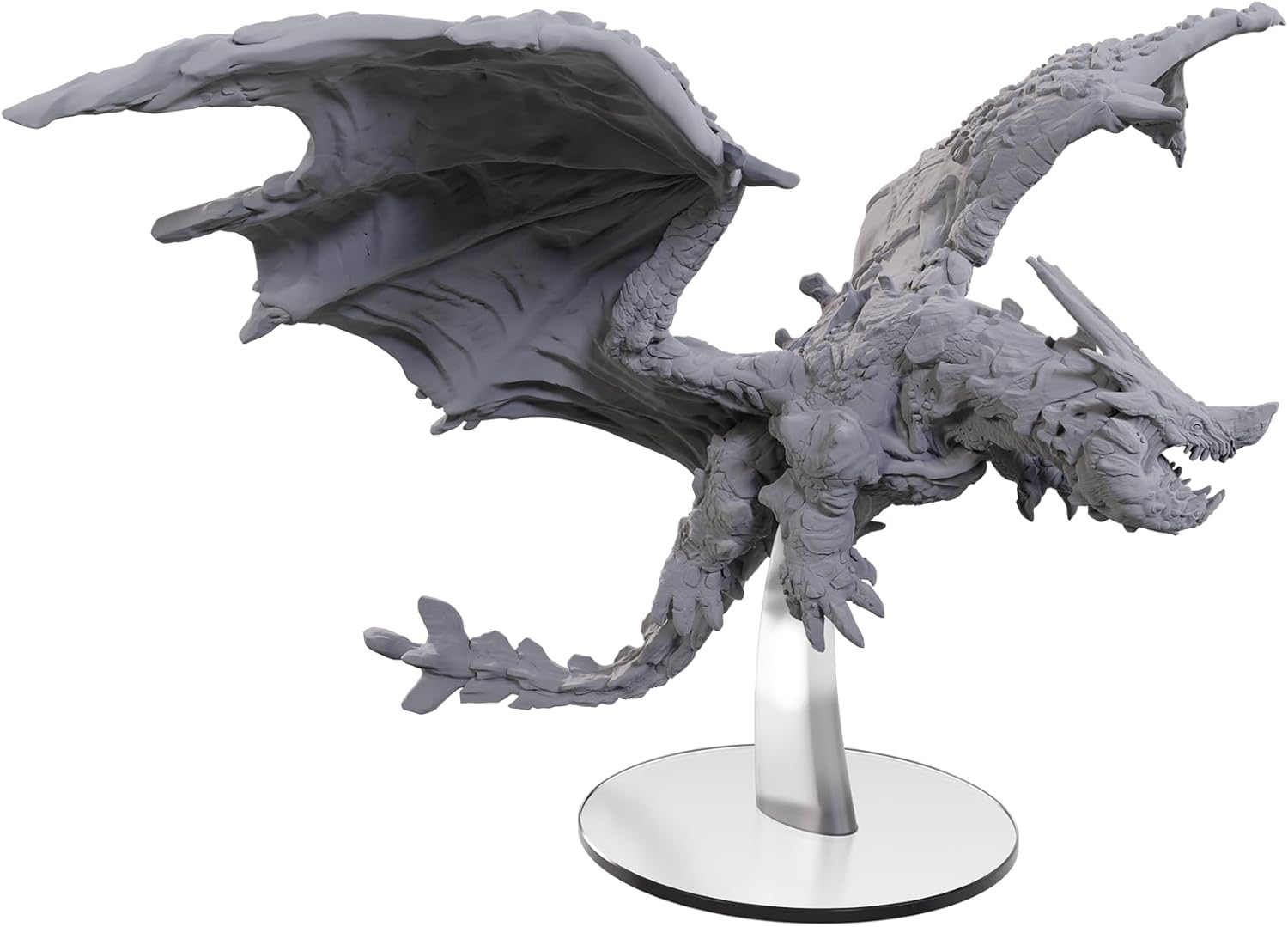 WizKids Pathfinder Battles: Adult Adamantine Dragon Boxed Miniature | Dragon Figure | Unpainted | Tabletop RPG Accessory