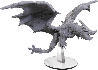 WizKids Pathfinder Battles: Adult Adamantine Dragon Boxed Miniature | Dragon Figure | Unpainted | Tabletop RPG Accessory
