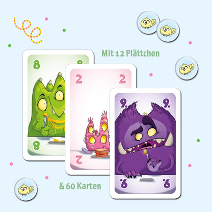 moses Mega Monster Meals Fuerte para Toda la Familia, memoriza Cartas y combina inteligentemente para 2 a 5 Finales de Juego a Partir de 8 años (90610