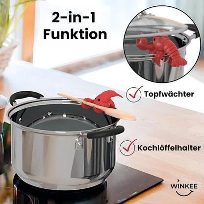 Winkee - Larry Lobster Steam Release & Spoon Holder - Red