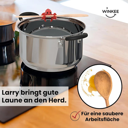 Winkee - Larry Lobster Steam Release & Spoon Holder - Red