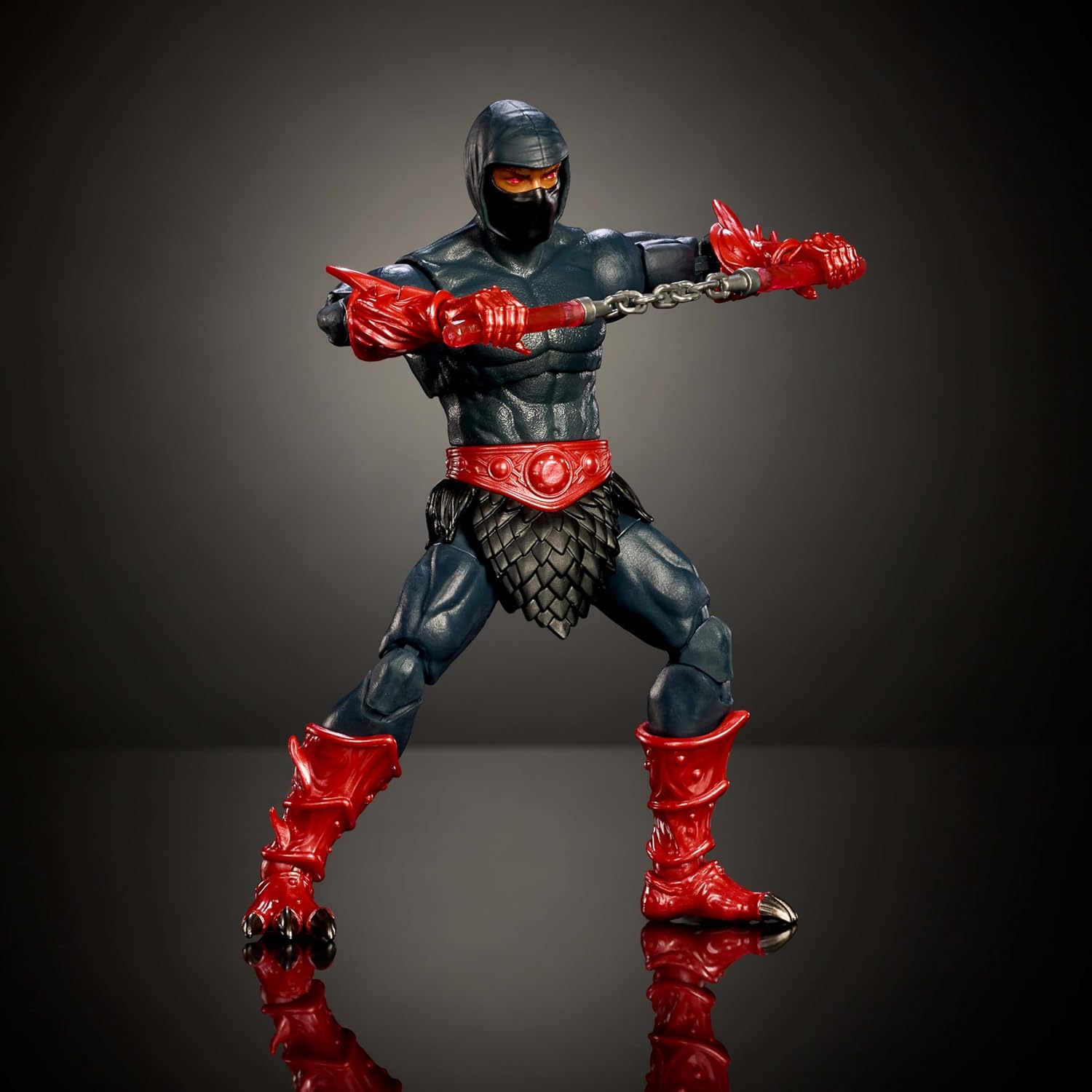 Masters of the Universe Masterverse Action Figure Ninjor, 30 Articulations, 7-inch MOTU Toy, Deluxe Design, Armor & Weapon Accessories, JBP82