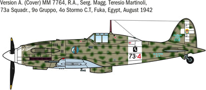 Italeri IT1/72 WW2 IT1481 IT1481 MCCHI MC.202 Folgore Ace Plastic Model