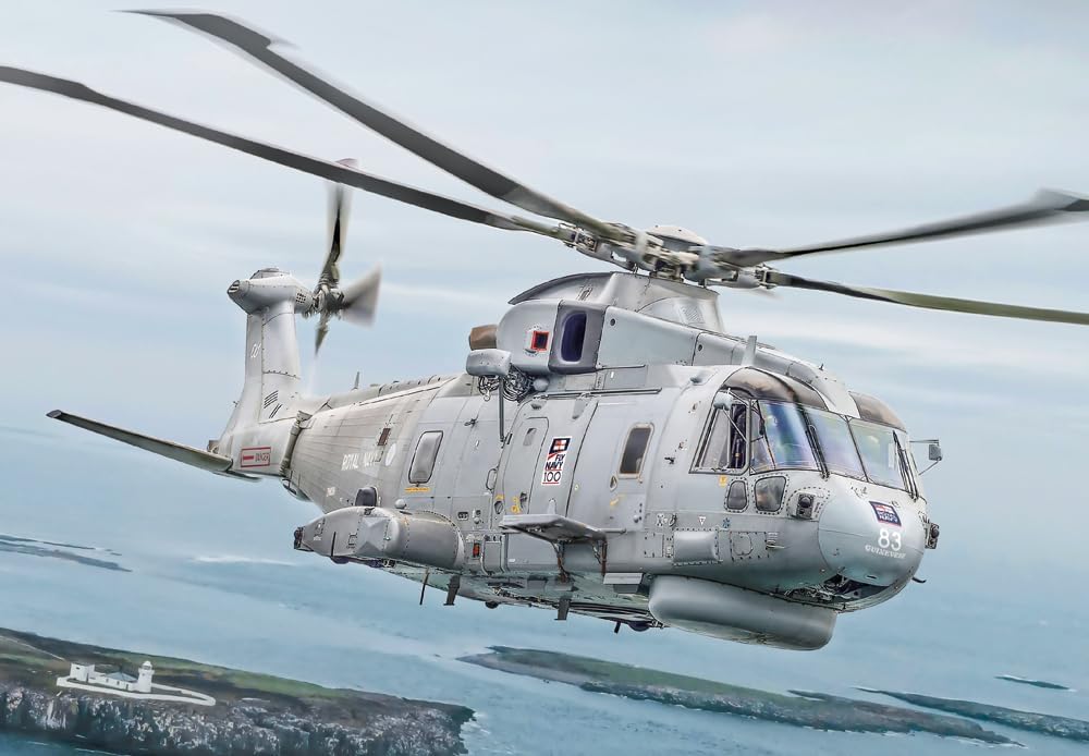 Italeri 1486 AW101 Merlin HM.1 1:72 Scale Plastic Model Kit/Model Assembly