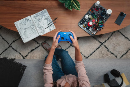 Xbox Wireless Controller – Shock Blue Series X|S, One, and Windows Devices