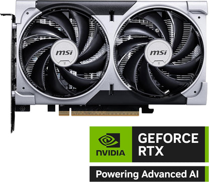 MSI GeForce RTX 5060 8G VENTUS 2X OC Graphics Card - 8GB GDDR7 (28Gbps/128-bit), PCIe 5.0 - HDMI 2.1b, 3 x DisplayPort 2.1b