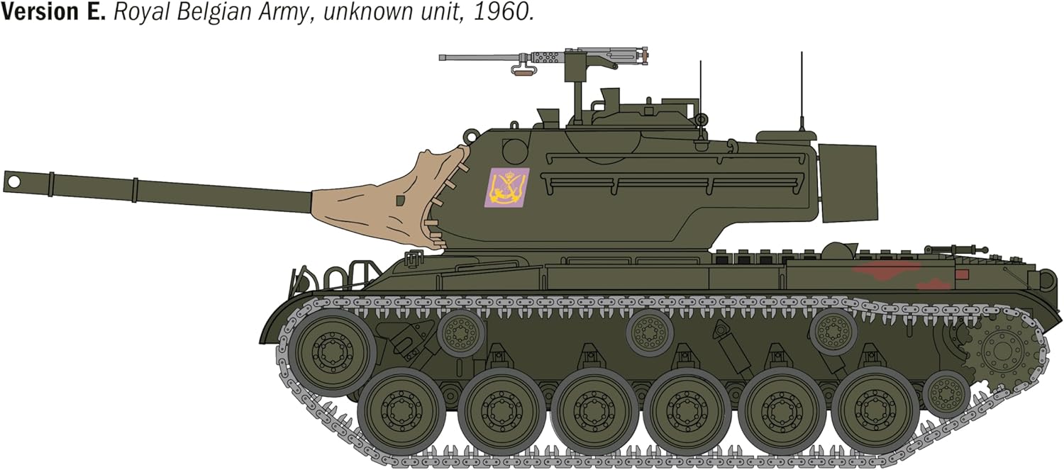 Italeri 6763 M-47 Patton, 1:35 Scale, Plastic Model Kit/Model Assembly